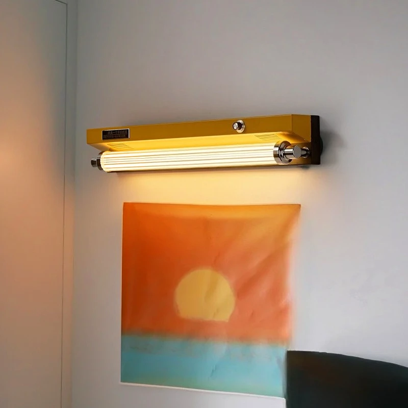 Nordic Art Design LED Wall Lamp Switch Dimming New Style Orange Black Metal Clear Acrylic Tube Sconce For Bedroom Parlor Shop
Nordic Art Design LED Wall Lamp Switch Dimming New Style Orange Black Metal Clear Acrylic Tube Sconce For Bedroom Parlor Shop