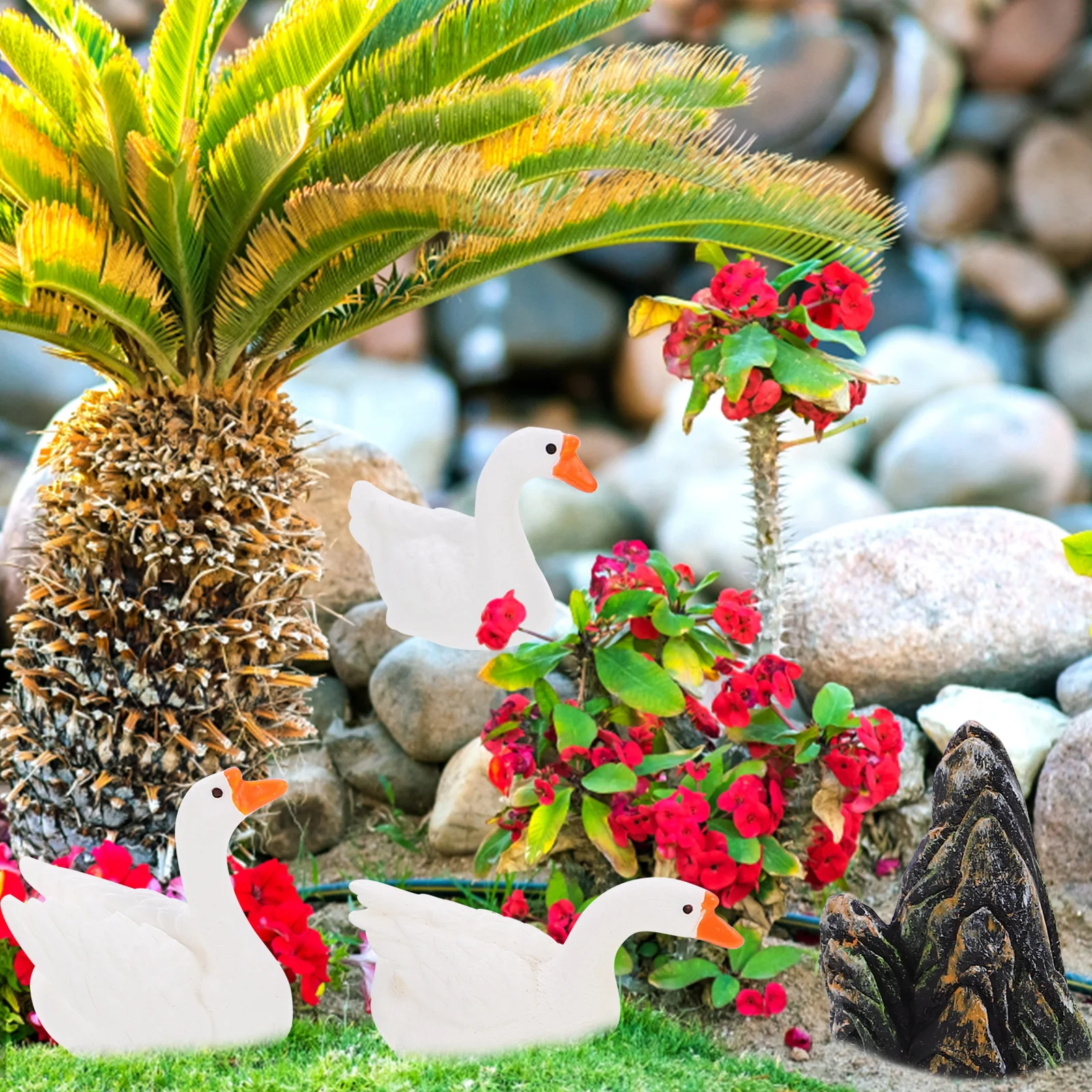 1 set White Goose Statues Miniatures Adorable Garden Decorations Outdoor Mountain Figurines for Lawn Yard Home Decor
1 set White Goose Statues Miniatures Adorable Garden Decorations Outdoor Mountain Figurines for Lawn Yard Home Decor