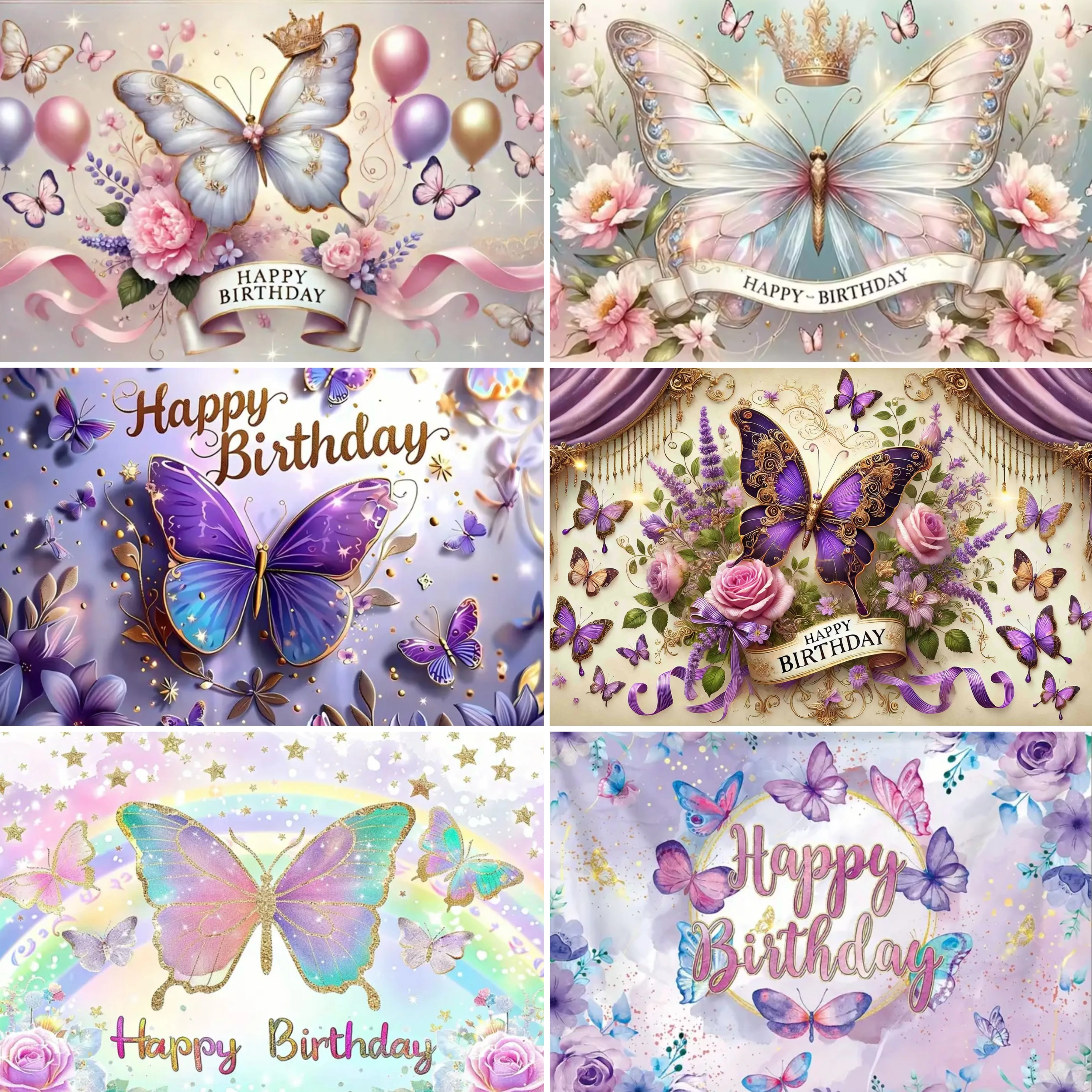 Dreamy Butterfly Pink Flower Party Decoration Background Banner Rainbow Balloon Baby Baptism Prop Decor Girl First Birthday
Dreamy Butterfly Pink Flower Party Decoration Background Banner Rainbow Balloon Baby Baptism Prop Decor Girl First Birthday