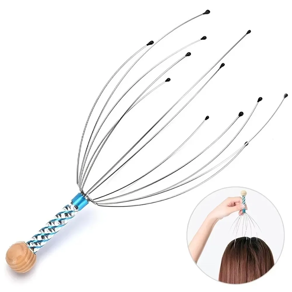Stainless Steel Wire Head Massager Octopus Shaped Muscle Tension Relief Scalp Massager Scratch Tool Octopus Head Massager
Stainless Steel Wire Head Massager Octopus Shaped Muscle Tension Relief Scalp Massager Scratch Tool Octopus Head Massager