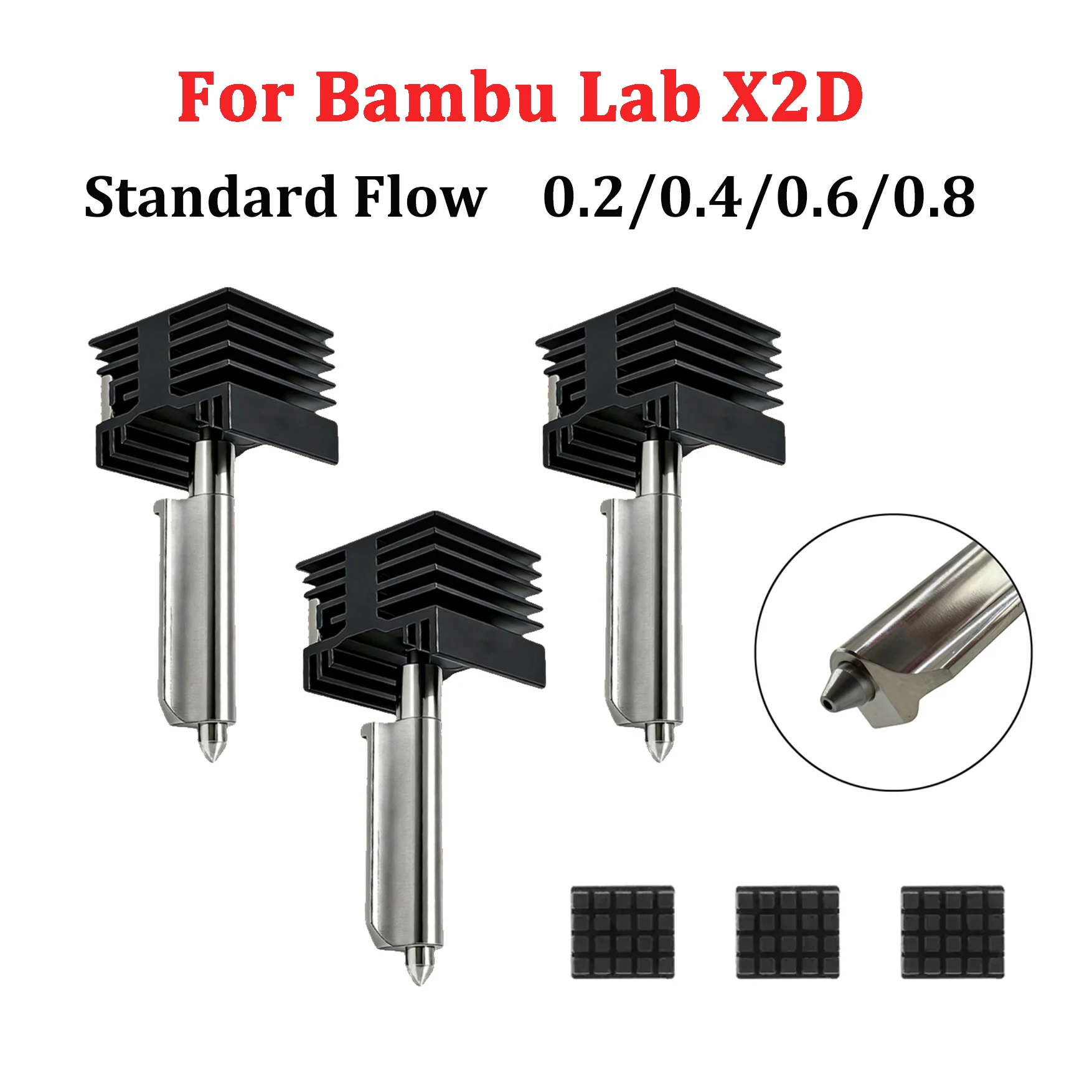 New Integrated Hotend For Bambu Lab X2D P2S Hotend Hardened steel Nozzle 0.4 0.6 0.8 Hot End Kit Quality Assurance Accessories
New Integrated Hotend For Bambu Lab X2D P2S Hotend Hardened steel Nozzle 0.4 0.6 0.8 Hot End Kit Quality Assurance Accessories