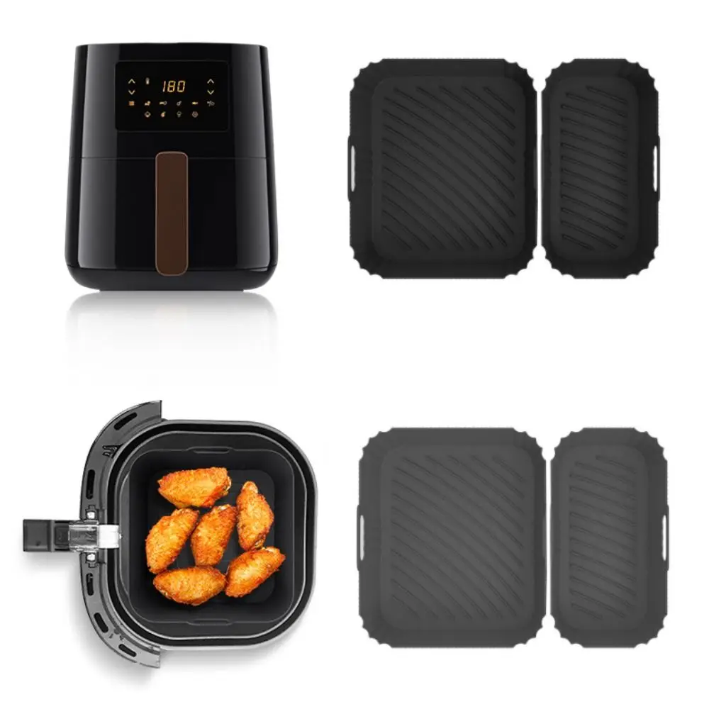 2Pcs/Set Silicone Air Fryer Liner Anti-stick Design Foldable Air Fryer Pan Rectangular Dual Handle Air Fryer Basket
2Pcs/Set Silicone Air Fryer Liner Anti-stick Design Foldable Air Fryer Pan Rectangular Dual Handle Air Fryer Basket