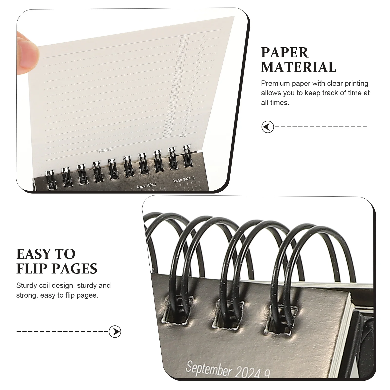Minimalist Desk 2024 Thick Paper Flip Calendar For Office Table Calendar Small Freestanding Decorative Schedule
Minimalist Desk 2024 Thick Paper Flip Calendar For Office Table Calendar Small Freestanding Decorative Schedule