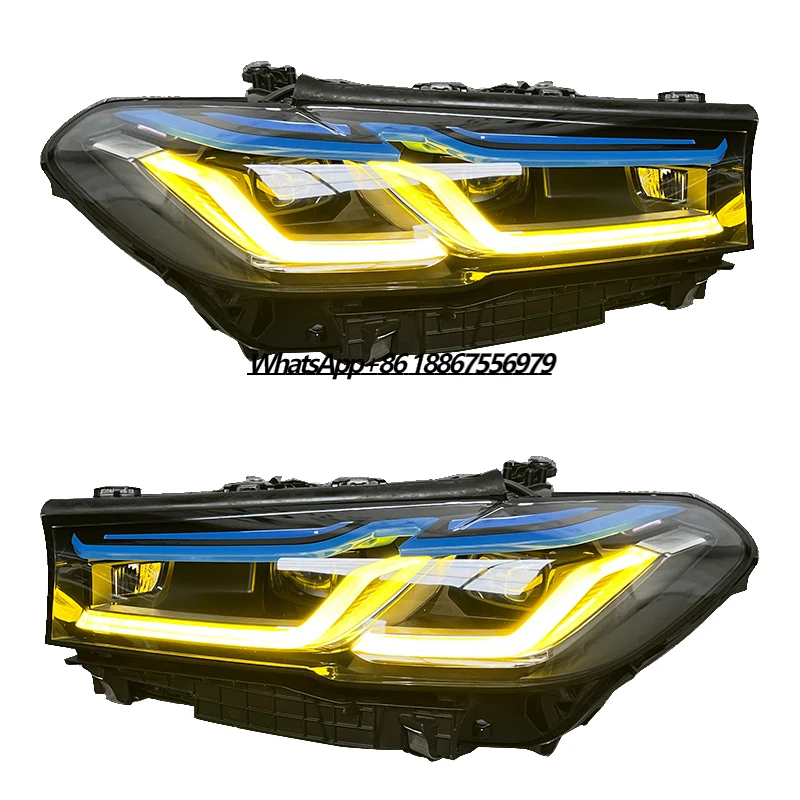 For 5 Series G38 540i Headlight Assembly 2018 2022 G30 Head Light Upgrade M5 LED Headlamp Yellow DRL BMW G30 Lci DRL
For 5 Series G38 540i Headlight Assembly 2018 2022 G30 Head Light Upgrade M5 LED Headlamp Yellow DRL BMW G30 Lci DRL