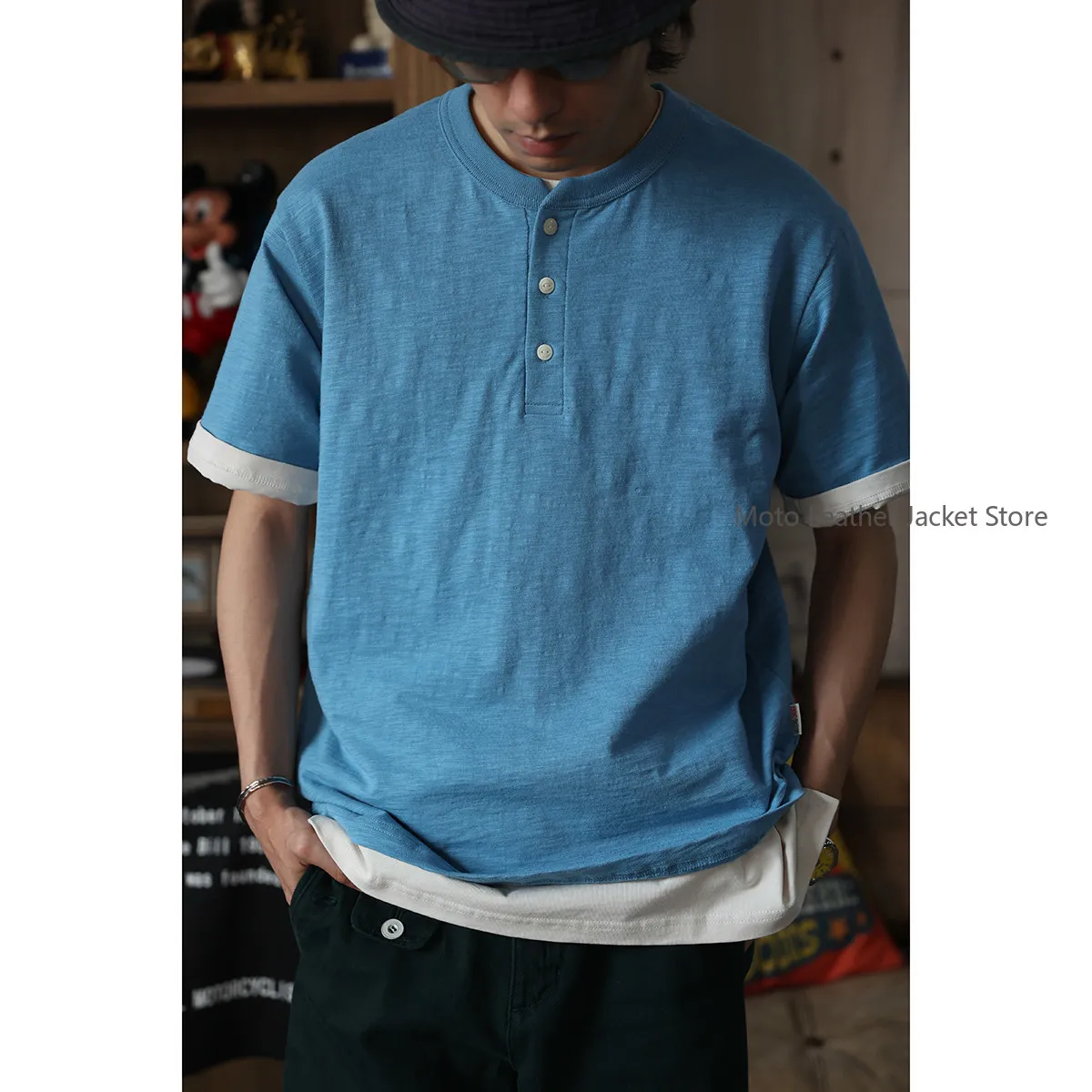 Secondorder SS23 Henley T-Shirt Classic Slub Cotton Vintage Henley Neck Short Sleeve Tee
Secondorder SS23 Henley T-Shirt Classic Slub Cotton Vintage Henley Neck Short Sleeve Tee