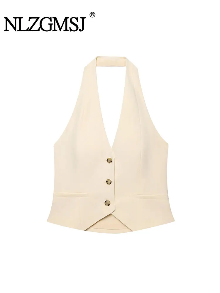 2025 Summer Casual Chic Women's Tops Vest V-Neck Sleeveless Vest New Fashion Holiday Female Tops
2025 Summer Casual Chic Women's Tops Vest V-Neck Sleeveless Vest New Fashion Holiday Female Tops