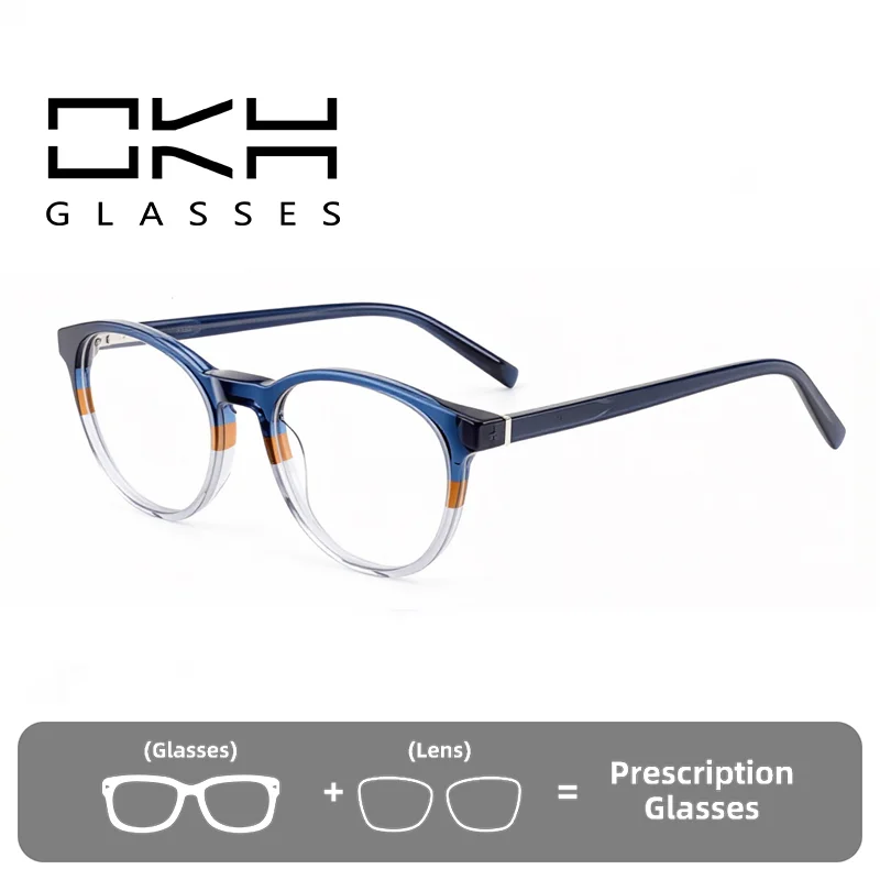 OKH Retro Anti Blue Light Reading Glasses Frame Men Computer Gaming Eyeglasses Reader Presbyopic Oval Eyewear
OKH Retro Anti Blue Light Reading Glasses Frame Men Computer Gaming Eyeglasses Reader Presbyopic Oval Eyewear