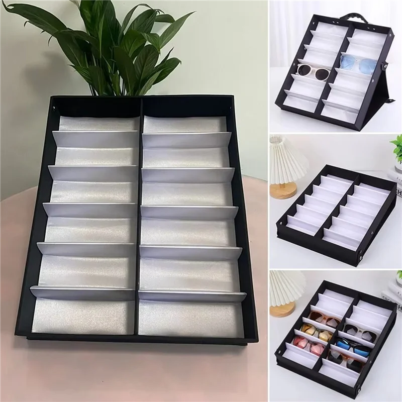 ABWZ-2X 12 Slots Glasses Tray Sunglasses Display Case Eyeglass Organizer Box Eyewear Holder Sunglass Stand
ABWZ-2X 12 Slots Glasses Tray Sunglasses Display Case Eyeglass Organizer Box Eyewear Holder Sunglass Stand