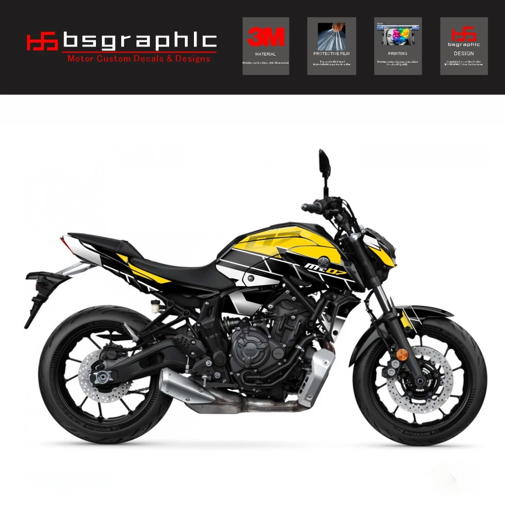 For Yamaha Mt-07 MT07 2021-2024 2023 22 Motorcycle Body Fairing Protective Sticker Decal Street Bike Conquer Graphic Kit Black
For Yamaha Mt-07 MT07 2021-2024 2023 22 Motorcycle Body Fairing Protective Sticker Decal Street Bike Conquer Graphic Kit Black