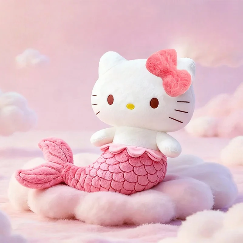 Плюшевая игрушка Sanrio Hello Kitty в образе русалки, 35/80 см, милая мягкая кукла-кошка с розовым бантом, кавайная, для девочек, подушка-игрушка, подарок
Плюшевая игрушка Sanrio Hello Kitty в образе русалки, 35/80 см, милая мягкая кукла-кошка с розовым бантом, кавайная, для девочек, подушка-игрушка, подарок