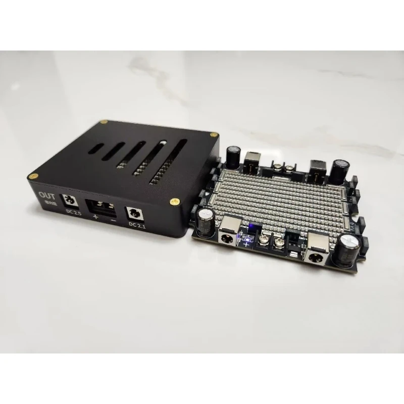 CNC Case 5V-25V 20A HIFI Power Filter Suitable for Switching Power Supply NAS Sound Card DAC Heaphone Amplifier
CNC Case 5V-25V 20A HIFI Power Filter Suitable for Switching Power Supply NAS Sound Card DAC Heaphone Amplifier