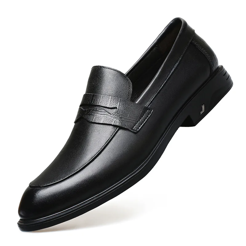 Men's Loafers Comfortable Cowhide Man Groom Wedding Shoes Dress Casual Leather Shoes
Men's Loafers Comfortable Cowhide Man Groom Wedding Shoes Dress Casual Leather Shoes