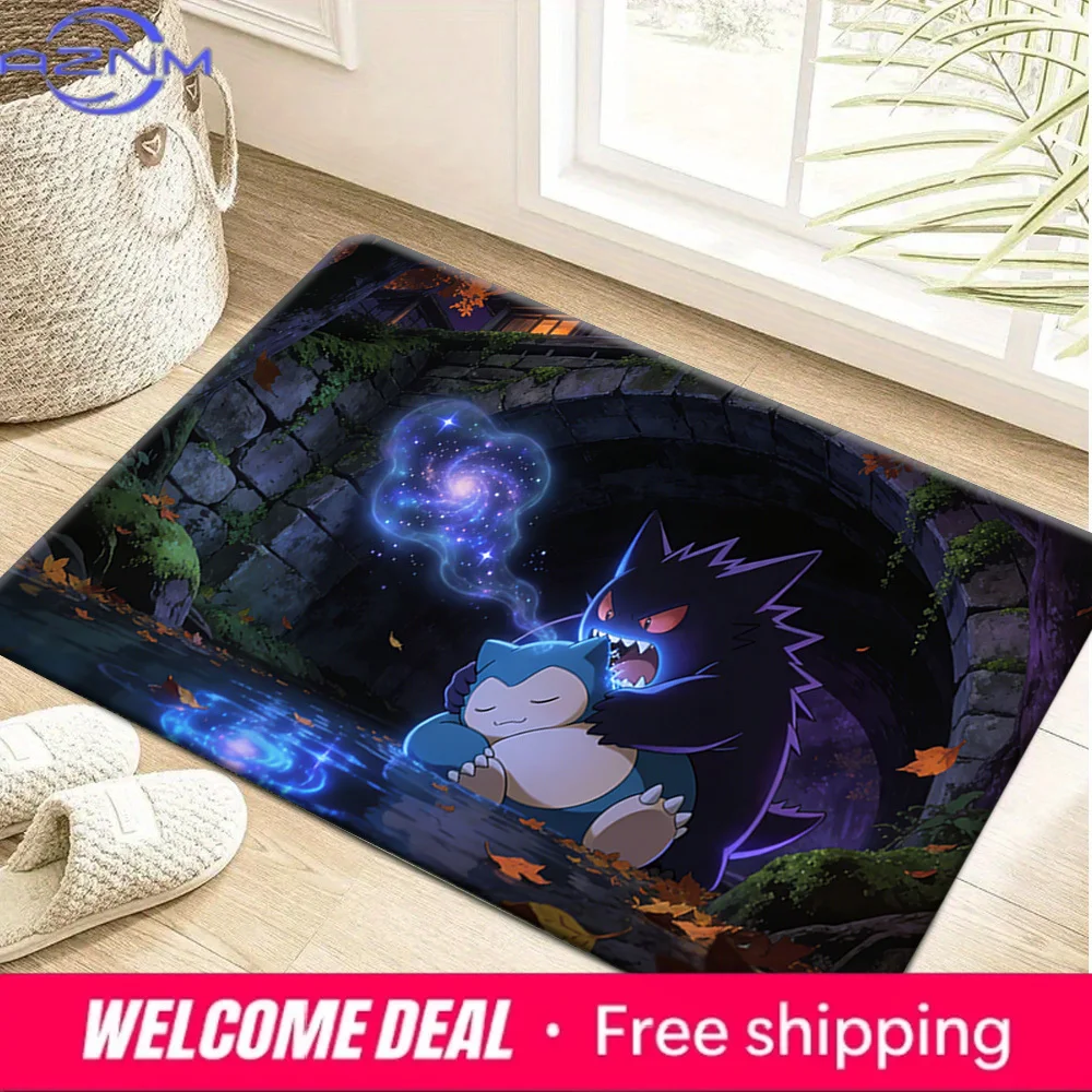 Pokemon Snorlax & Gengar Print Non-Slip Doormat Soft Flannel Floor Mat for Home Entrance Bedroom Decor
Pokemon Snorlax & Gengar Print Non-Slip Doormat Soft Flannel Floor Mat for Home Entrance Bedroom Decor