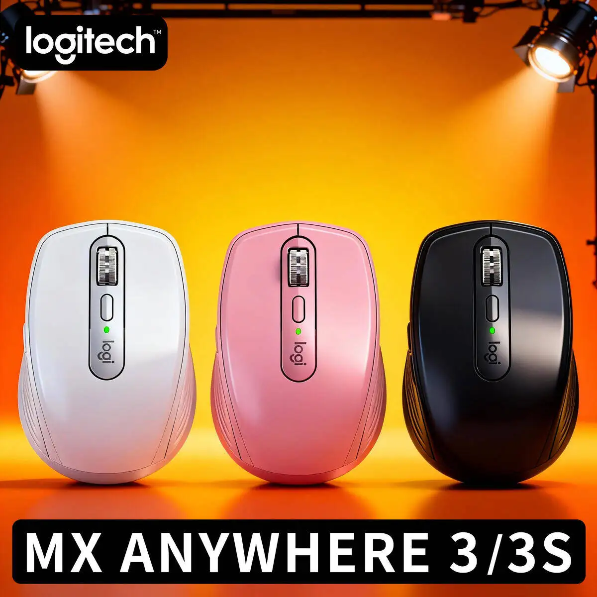 Logitech MX Anywhere 3S Wireless Office Mouse 7 Programmable Buttons for Home Business Travel Office