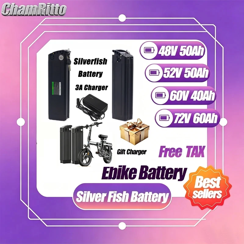 36v 48v 52v 60v 72v Silver Fish Lithium Bike Battery 48 Volt Batterie 36v 13 Ah Duotts S26 Battery 20 30ah 40 50ah 60ah Battery
36v 48v 52v 60v 72v Silver Fish Lithium Bike Battery 48 Volt Batterie 36v 13 Ah Duotts S26 Battery 20 30ah 40 50ah 60ah Battery