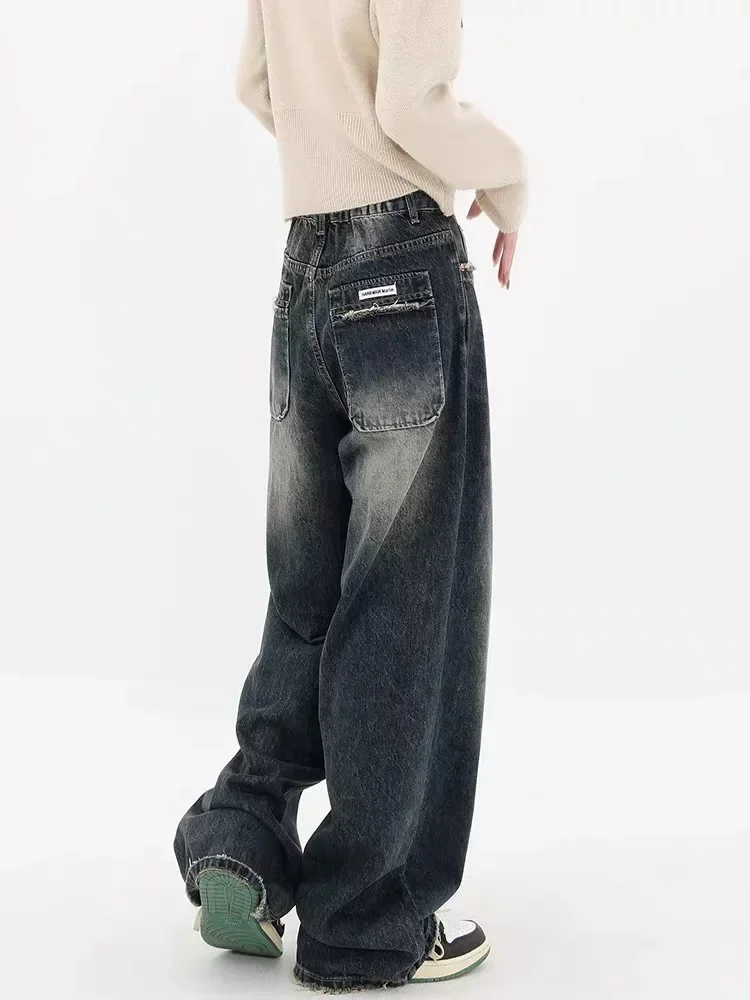 HOUZHOU Harajuku Y2K Baggy Jeans Women Streetwear Retro Fashion Autumn High Waist Pants Loose Wide Leg Denim Trousers Female
HOUZHOU Harajuku Y2K Baggy Jeans Women Streetwear Retro Fashion Autumn High Waist Pants Loose Wide Leg Denim Trousers Female