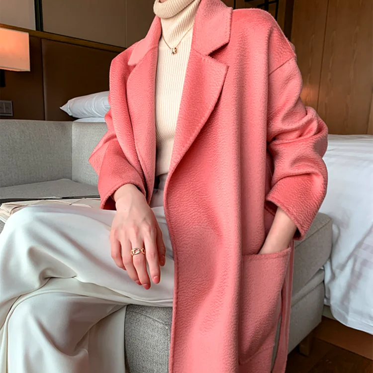 Double Sided Wool Coat Women's Regular Style Autumn Winter Spring New Water Wave Pattern Oversize Woman Overcoat Coat Ladies
Double Sided Wool Coat Women's Regular Style Autumn Winter Spring New Water Wave Pattern Oversize Woman Overcoat Coat Ladies