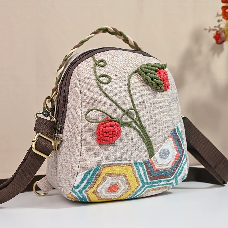 Guofeng Bao Women's 2025 New Arrival Backpack, Light Luxury Small Batch Designer Ethnic Handwoven Backpack for Women
Guofeng Bao Women's 2025 New Arrival Backpack, Light Luxury Small Batch Designer Ethnic Handwoven Backpack for Women