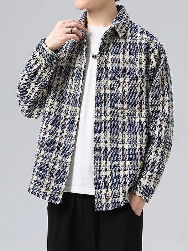 Men's Plaid Color Block Collar Shirt Jacket Loose Casual Versatile Autumn 2025 Fashion High Elasticity Long Sleeve Luxury Style
Men's Plaid Color Block Collar Shirt Jacket Loose Casual Versatile Autumn 2025 Fashion High Elasticity Long Sleeve Luxury Style
