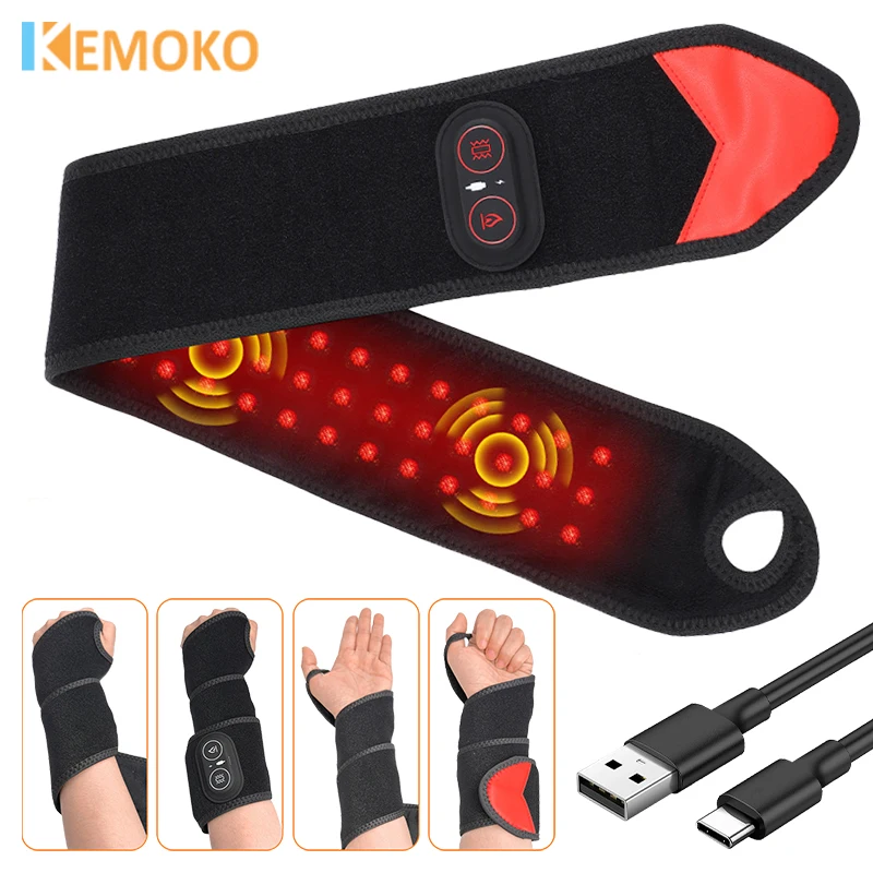 650&850nm Red Light Therapy Wrist Strap 3 Gears Heating Virbration Massage Wireless Wrist Hand Ankle Belt Relieves Tenosynovitis
650&850nm Red Light Therapy Wrist Strap 3 Gears Heating Virbration Massage Wireless Wrist Hand Ankle Belt Relieves Tenosynovitis
