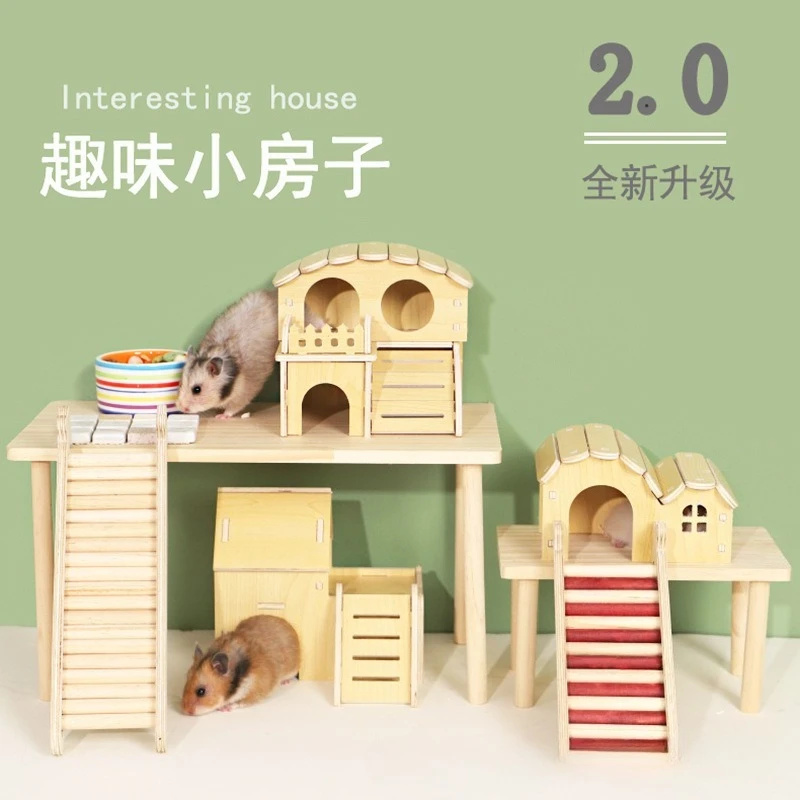 Hamster nest golden bear shelter wooden bedroom peeping house arch bridge ladder hamster cage landscaping supplies
Hamster nest golden bear shelter wooden bedroom peeping house arch bridge ladder hamster cage landscaping supplies