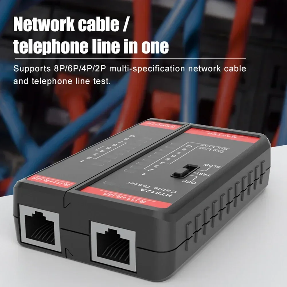 Детектор обрыва телефонной линии HT812A, тестер кабелей UTP LAN, тестер сетевых кабелей RJ45, 1 шт.
Детектор обрыва телефонной линии HT812A, тестер кабелей UTP LAN, тестер сетевых кабелей RJ45, 1 шт.