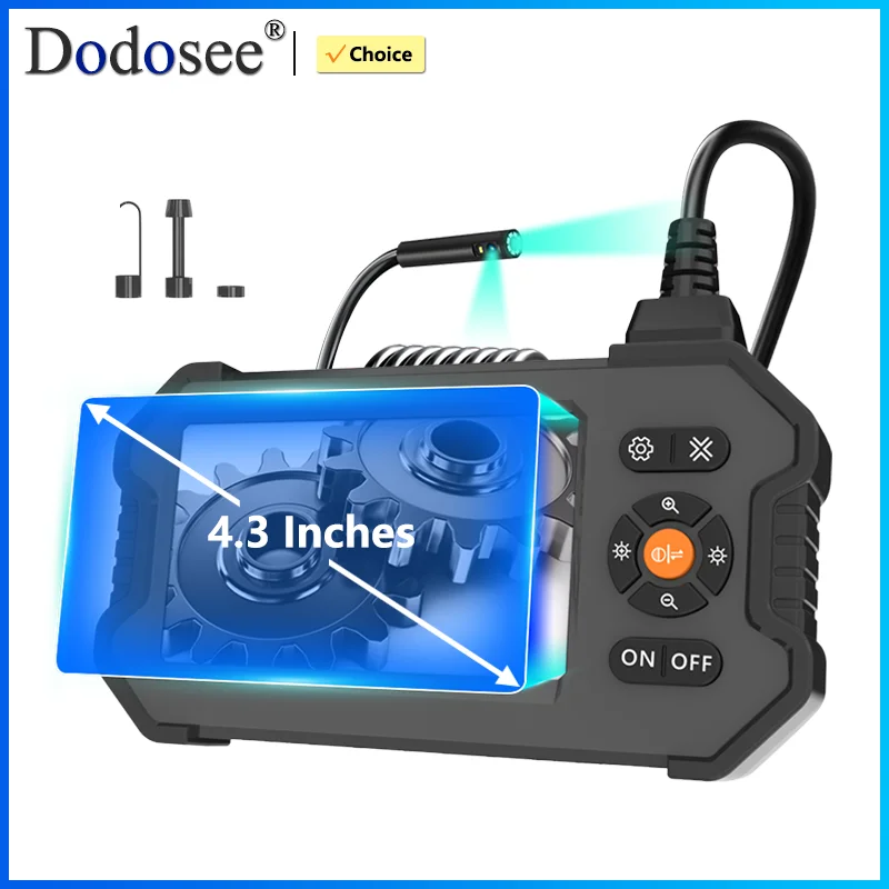 Dodosee Industrial Endoscope Camera 4.3inch Screen Sewer 8mm 1080P Pipe Inspection Camera for Car Repair IP67 Waterproof 8 LEDS
Dodosee Industrial Endoscope Camera 4.3inch Screen Sewer 8mm 1080P Pipe Inspection Camera for Car Repair IP67 Waterproof 8 LEDS