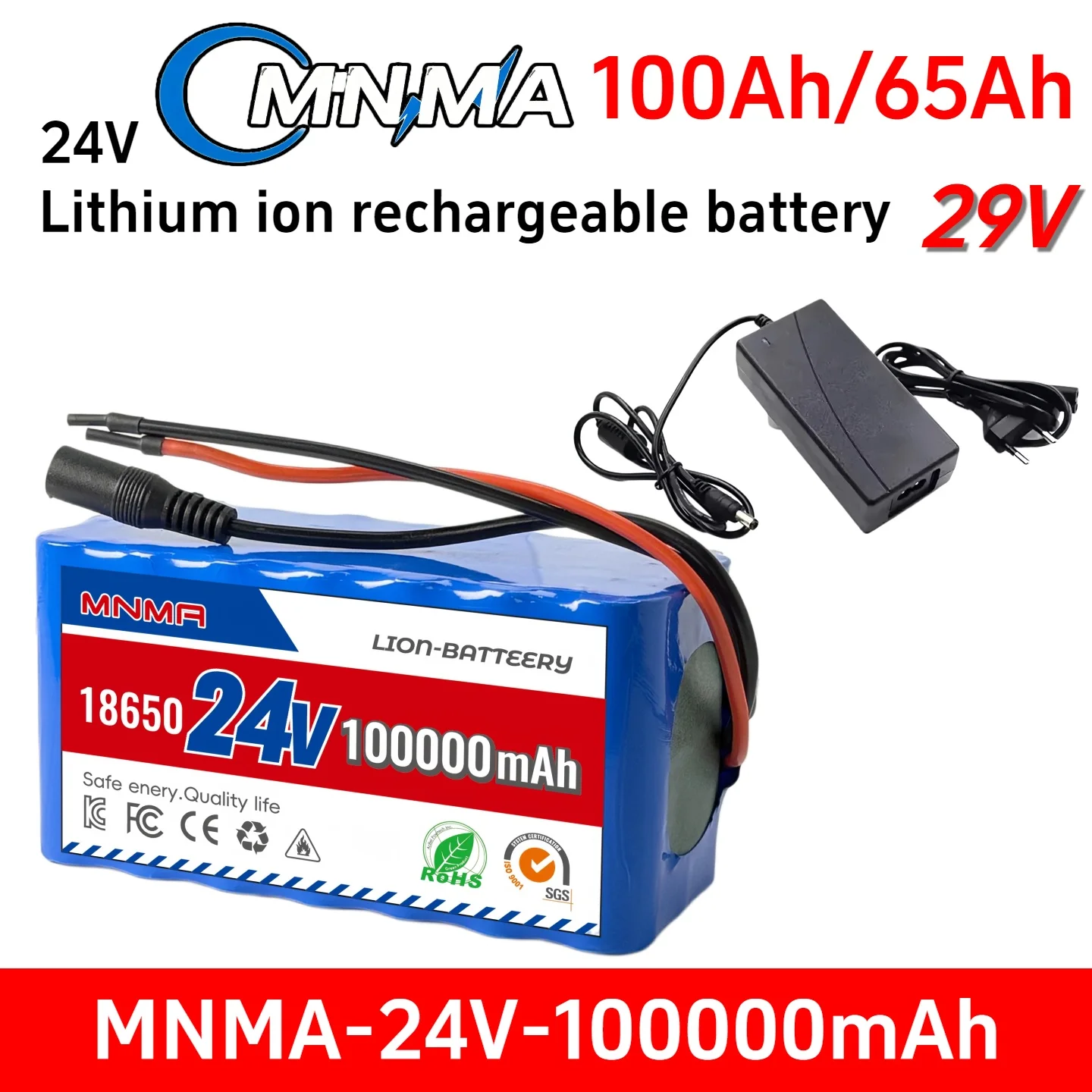 24V 100Ah rechargeable battery lithium-ion battery pack built-in low-temperature BMS for electric scooters and wheelchairs
24V 100Ah rechargeable battery lithium-ion battery pack built-in low-temperature BMS for electric scooters and wheelchairs
