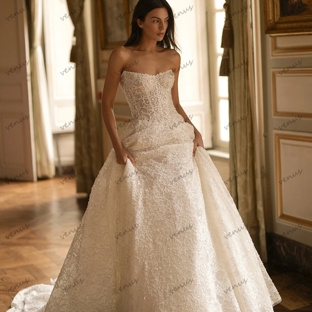 Exquisite Wedding Dresses Gorgeous Bridal Gowns A Line Floor Length Princess Robes Glamorous Vestidos De Novia Customized 2025
Exquisite Wedding Dresses Gorgeous Bridal Gowns A Line Floor Length Princess Robes Glamorous Vestidos De Novia Customized 2025