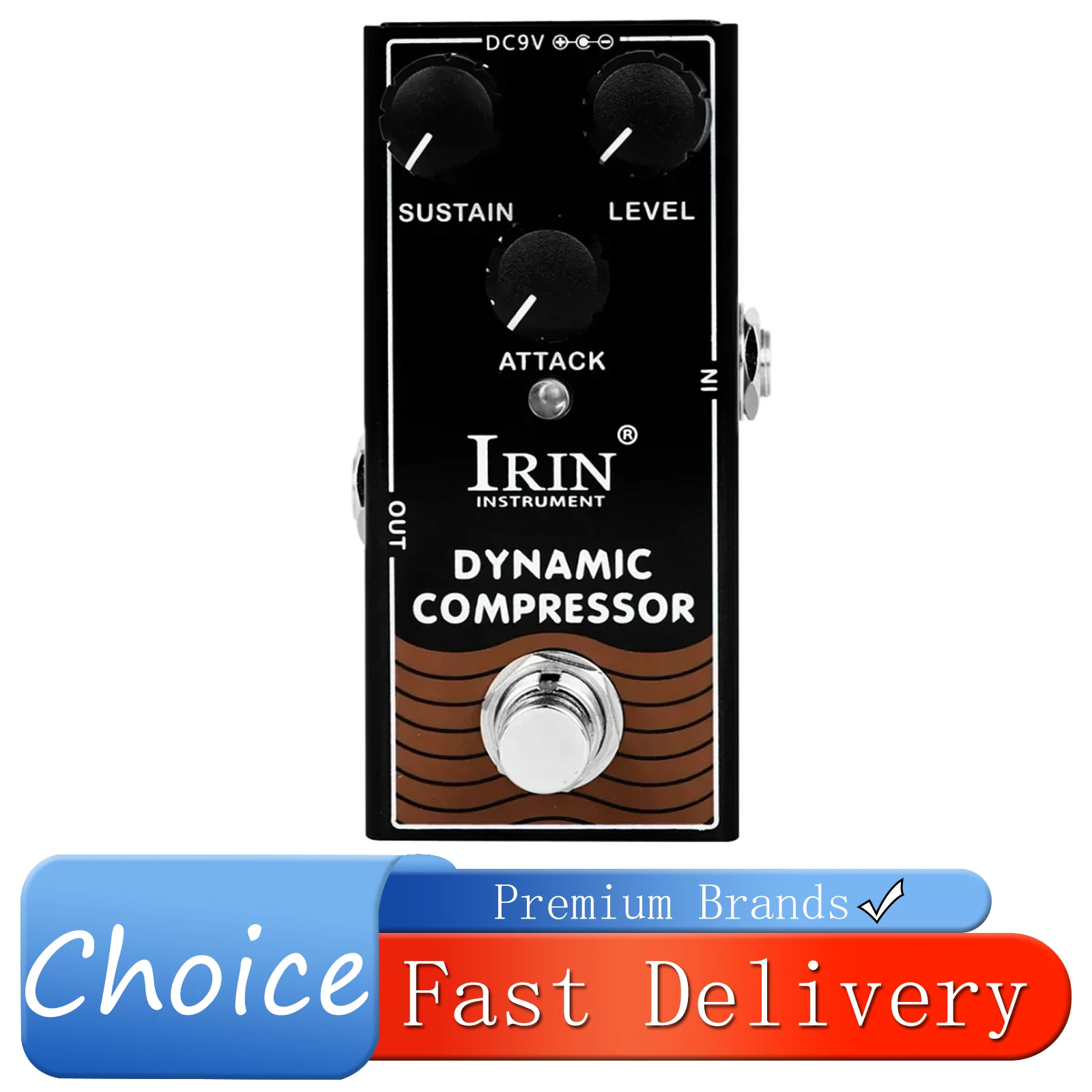 IRIN RF-12 Dynamic Compressor Electric Guitarra Effect Pedal Compression Classic Ross Line Effect True Bypass Pedal Guitar Parts
IRIN RF-12 Dynamic Compressor Electric Guitarra Effect Pedal Compression Classic Ross Line Effect True Bypass Pedal Guitar Parts