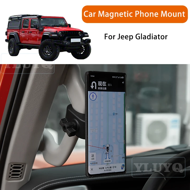 For Jeep Gladiator Car Magnetic Phone Holder, Gravity Navigation Mount, A-Pillar, Passenger Side, Car Interior Accessories
For Jeep Gladiator Car Magnetic Phone Holder, Gravity Navigation Mount, A-Pillar, Passenger Side, Car Interior Accessories