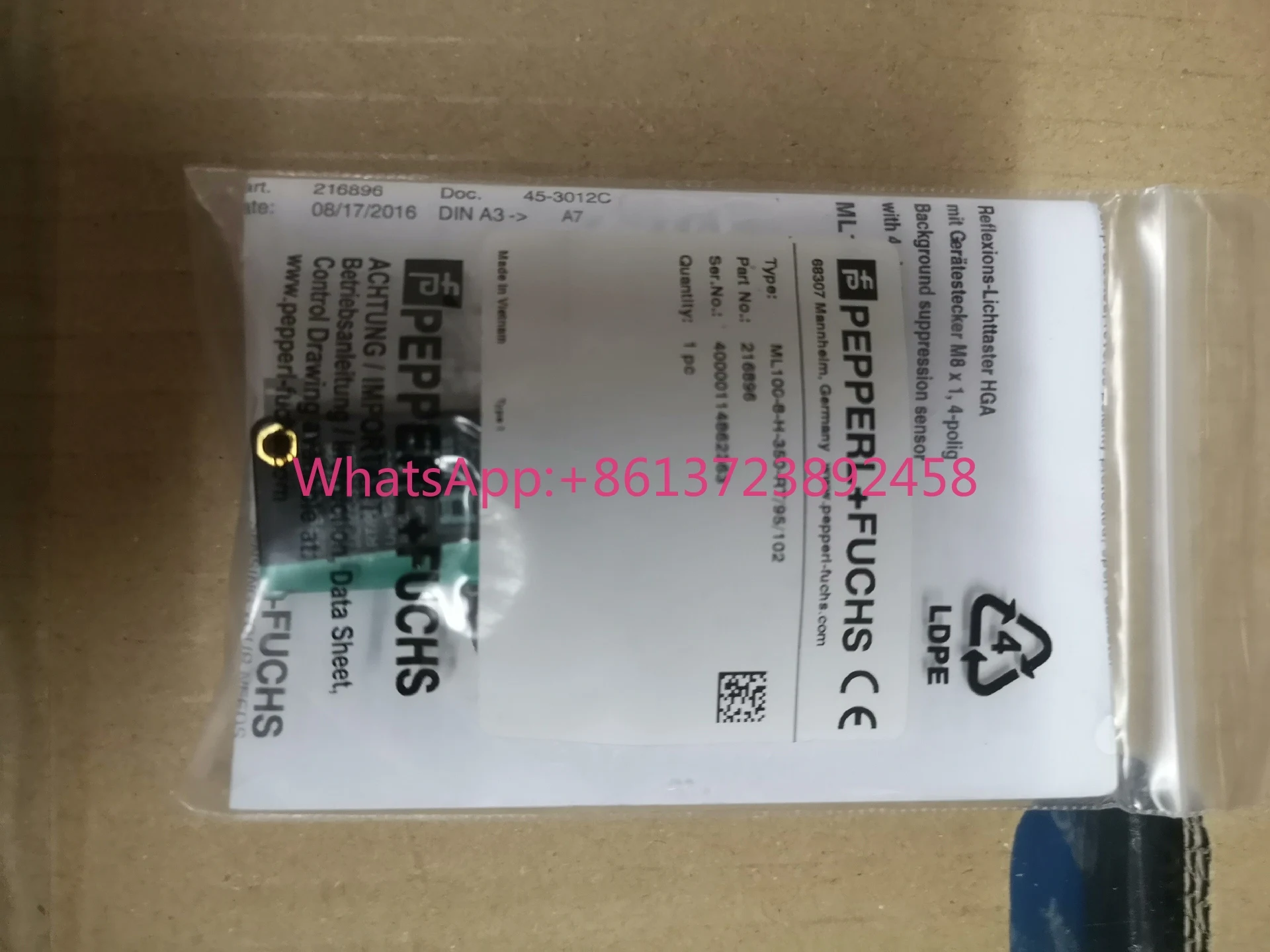 Pepperl + Fuchs ML100-8-H-350-RT/95/102 Spot
Pepperl + Fuchs ML100-8-H-350-RT/95/102 Spot