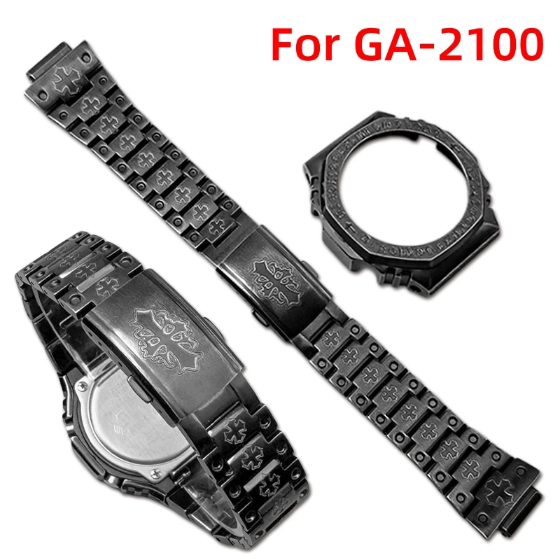 GA2100 Mod Kit For Casio G-SHOCK GA-2100 GA 2110 GA B2100 Stainless Steel bezel strap Replace metal case watch band accessories
GA2100 Mod Kit For Casio G-SHOCK GA-2100 GA 2110 GA B2100 Stainless Steel bezel strap Replace metal case watch band accessories
