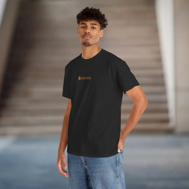 Believer Bitcoin Minimalistic Crypto style Gift t shirt for Crypto Traders BTC Fan Bitcoin Symbol print Graphic Tee All size top
Believer Bitcoin Minimalistic Crypto style Gift t shirt for Crypto Traders BTC Fan Bitcoin Symbol print Graphic Tee All size top