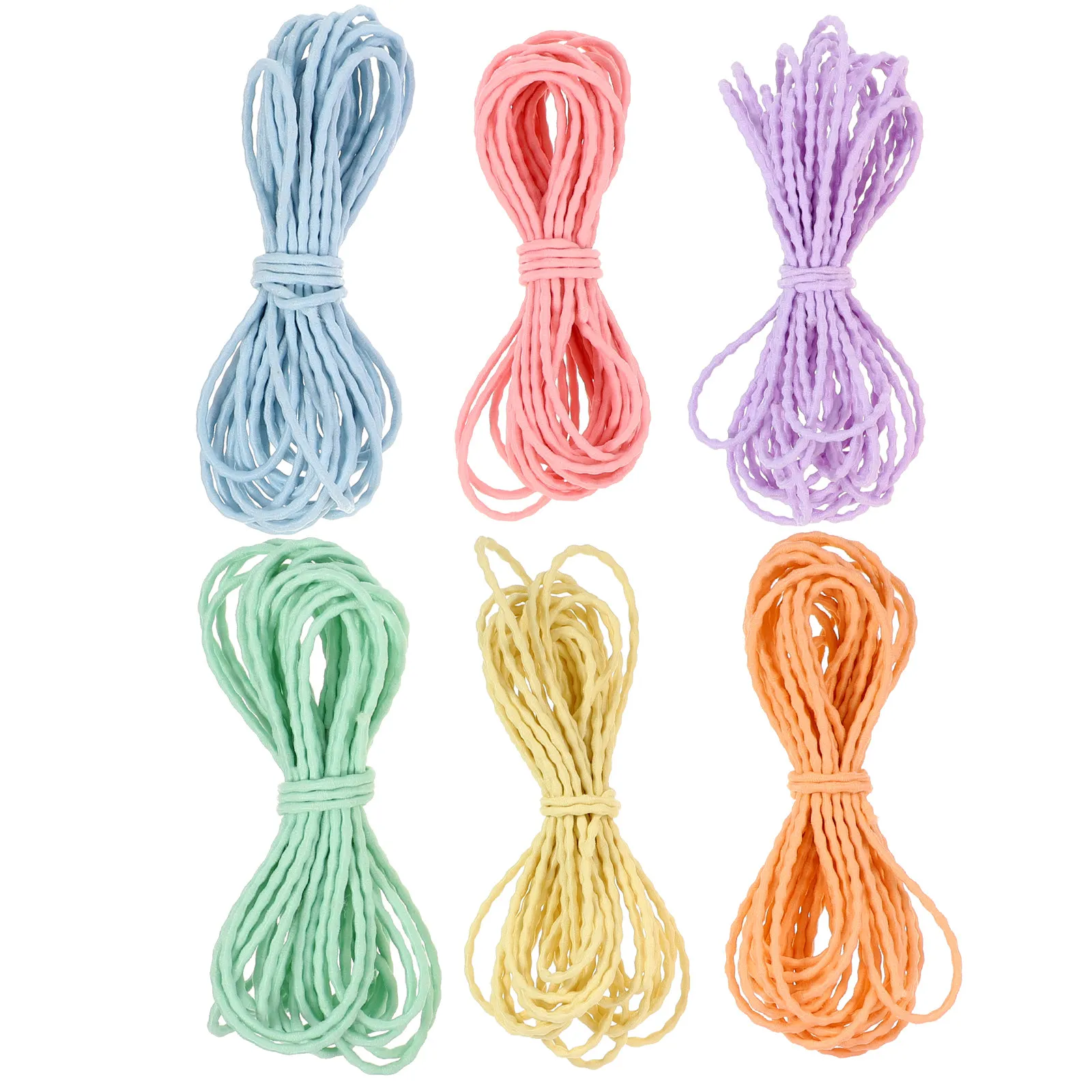 6Pcs Skin Friendly Stretchy Bracelet Cord Elastic Beading String for DIY Jewelry Making Hair Ties Braids Necklace Craft
6Pcs Skin Friendly Stretchy Bracelet Cord Elastic Beading String for DIY Jewelry Making Hair Ties Braids Necklace Craft