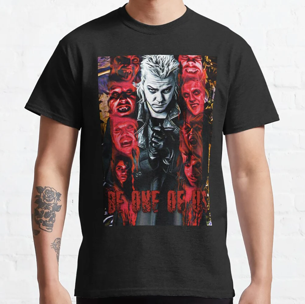 Be one of us Horror Movie The Lost Boys David Vampires Everywhere Scary Gift t shirts Santa Carla boys Graphic clothes S-6XL
Be one of us Horror Movie The Lost Boys David Vampires Everywhere Scary Gift t shirts Santa Carla boys Graphic clothes S-6XL