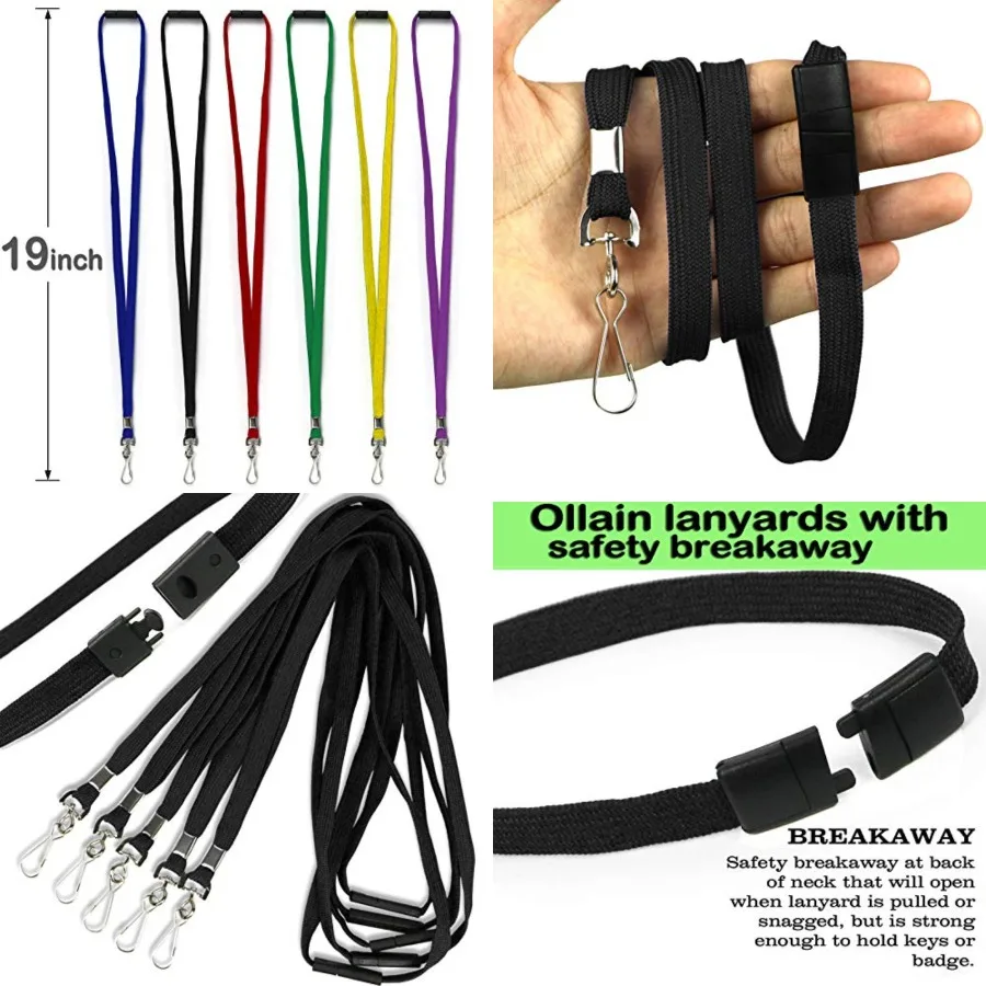 Safety Breakaway Lanyard with J-Hook Flat Lanyards for ID Badges Cruise Lanyard Bulk Preimum Lanyards for Women/Men Business Ca
Safety Breakaway Lanyard with J-Hook Flat Lanyards for ID Badges Cruise Lanyard Bulk Preimum Lanyards for Women/Men Business Ca