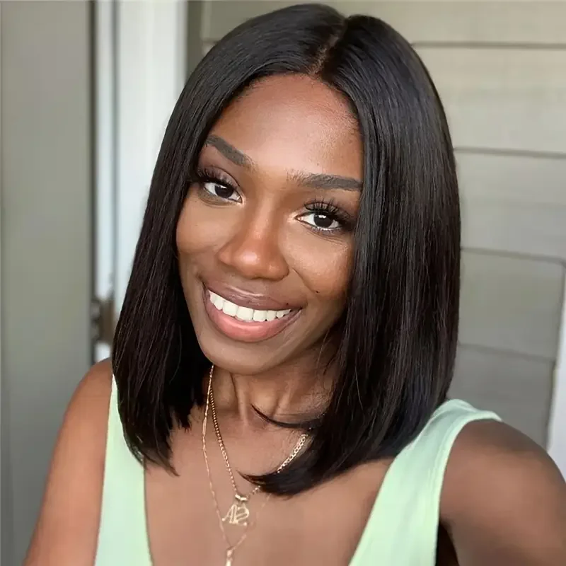 Bob Wig Human Hair 13x4 Lace Front Human Hair Wig Short Pre Plucked with Baby Hair Straight 150% Density
Bob Wig Human Hair 13x4 Lace Front Human Hair Wig Short Pre Plucked with Baby Hair Straight 150% Density