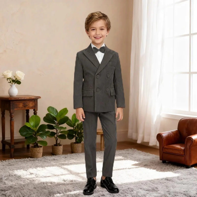Boys Formal Suits 4Pcs Slim Fit Kids Tuxedo Suit for Teen Boy Toddler Prom Wedding Outfit With Blazer Pants Bowtie Brooch
Boys Formal Suits 4Pcs Slim Fit Kids Tuxedo Suit for Teen Boy Toddler Prom Wedding Outfit With Blazer Pants Bowtie Brooch