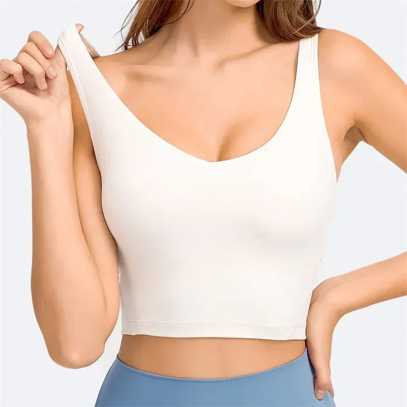 Tank Top with Shelf Built In Bra Crop Top with Removable Padding Longline Sports Bra for Yoga Gym
Tank Top with Shelf Built In Bra Crop Top with Removable Padding Longline Sports Bra for Yoga Gym