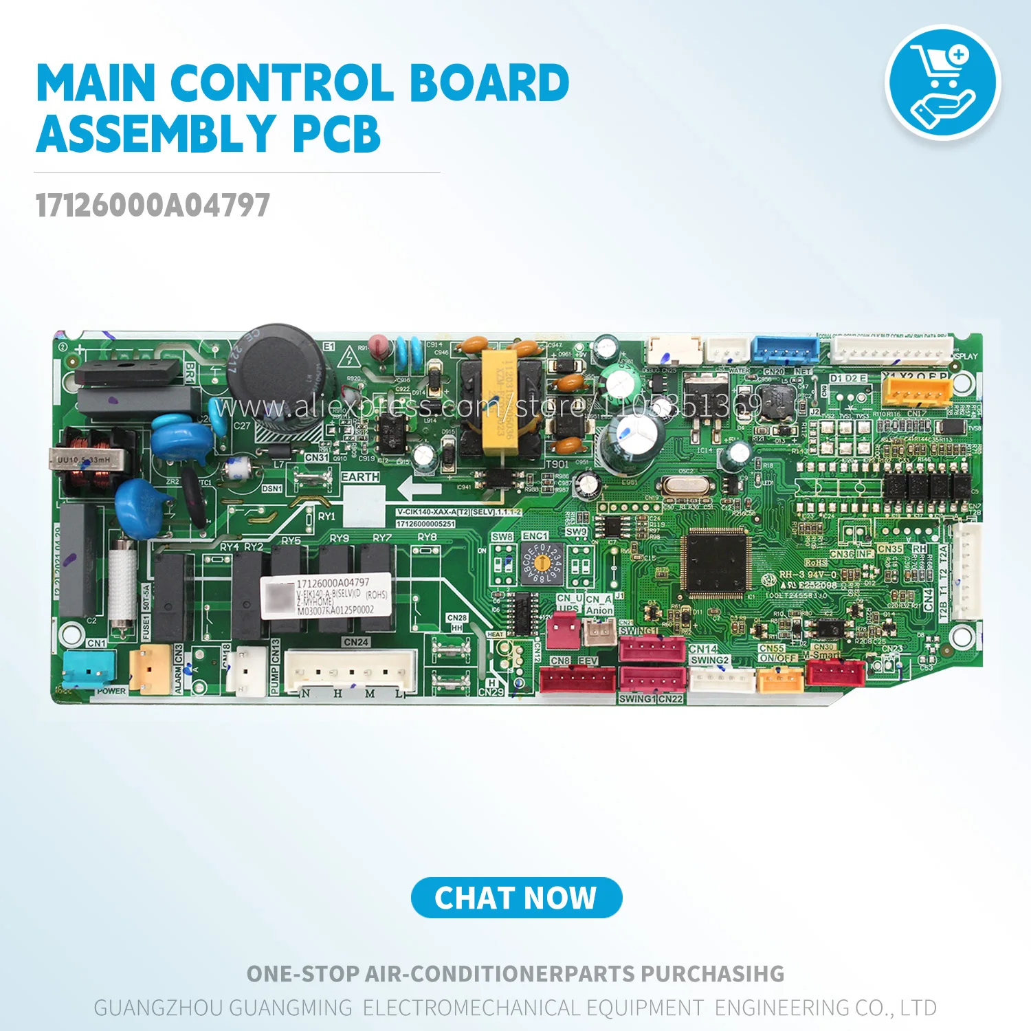 New Indoor Main Control Board Assembly pcb 17126000A04797 For Midea VRF Unit V-EIK140-A-B(SELV) air conditioner parts Original
New Indoor Main Control Board Assembly pcb 17126000A04797 For Midea VRF Unit V-EIK140-A-B(SELV) air conditioner parts Original