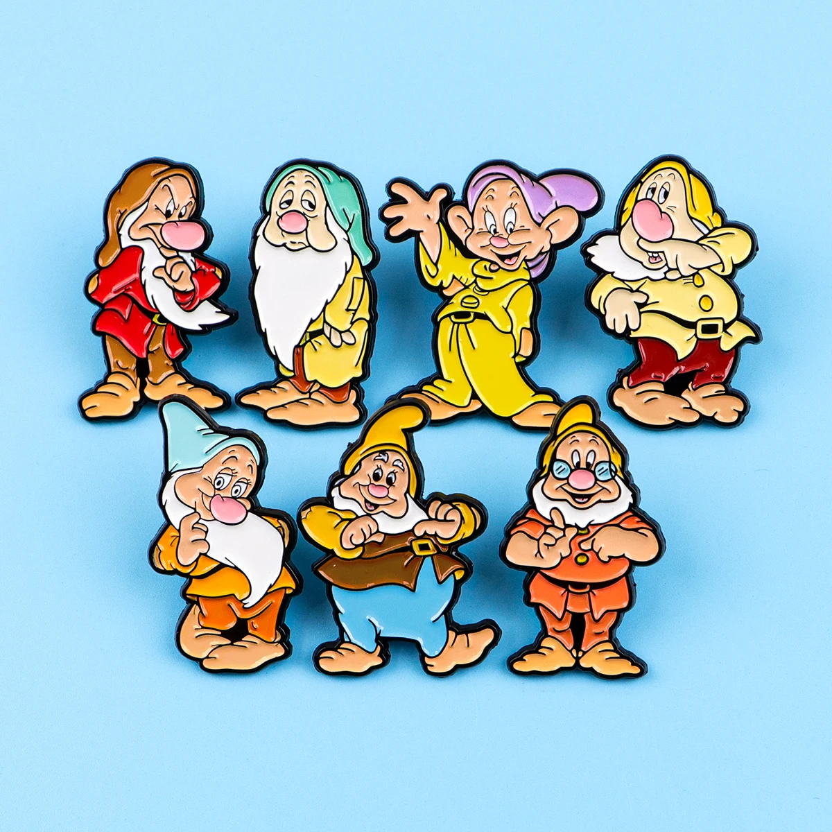 Cute Dwarfs Enamel Pins Metal Cartoon Brooch Backpack Hat Bag Collar Badges Men Women Fashion Jewelry Collection Gift 7pcs/set 
Cute Dwarfs Enamel Pins Metal Cartoon Brooch Backpack Hat Bag Collar Badges Men Women Fashion Jewelry Collection Gift 7pcs/set