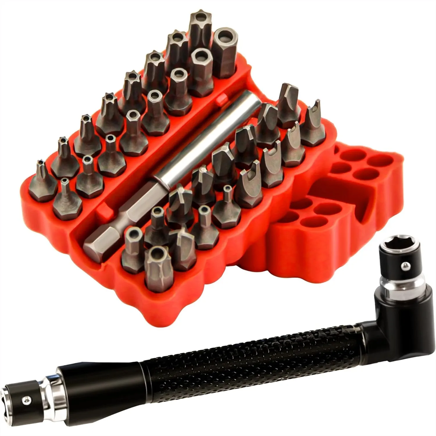 34pcs Security Bit Set with 1/4 Inch Hex Shank, Tamper Proof Screwdriver Bits for Torx Hex Tri Wing Star Spanner, Impact Driver
34pcs Security Bit Set with 1/4 Inch Hex Shank, Tamper Proof Screwdriver Bits for Torx Hex Tri Wing Star Spanner, Impact Driver
