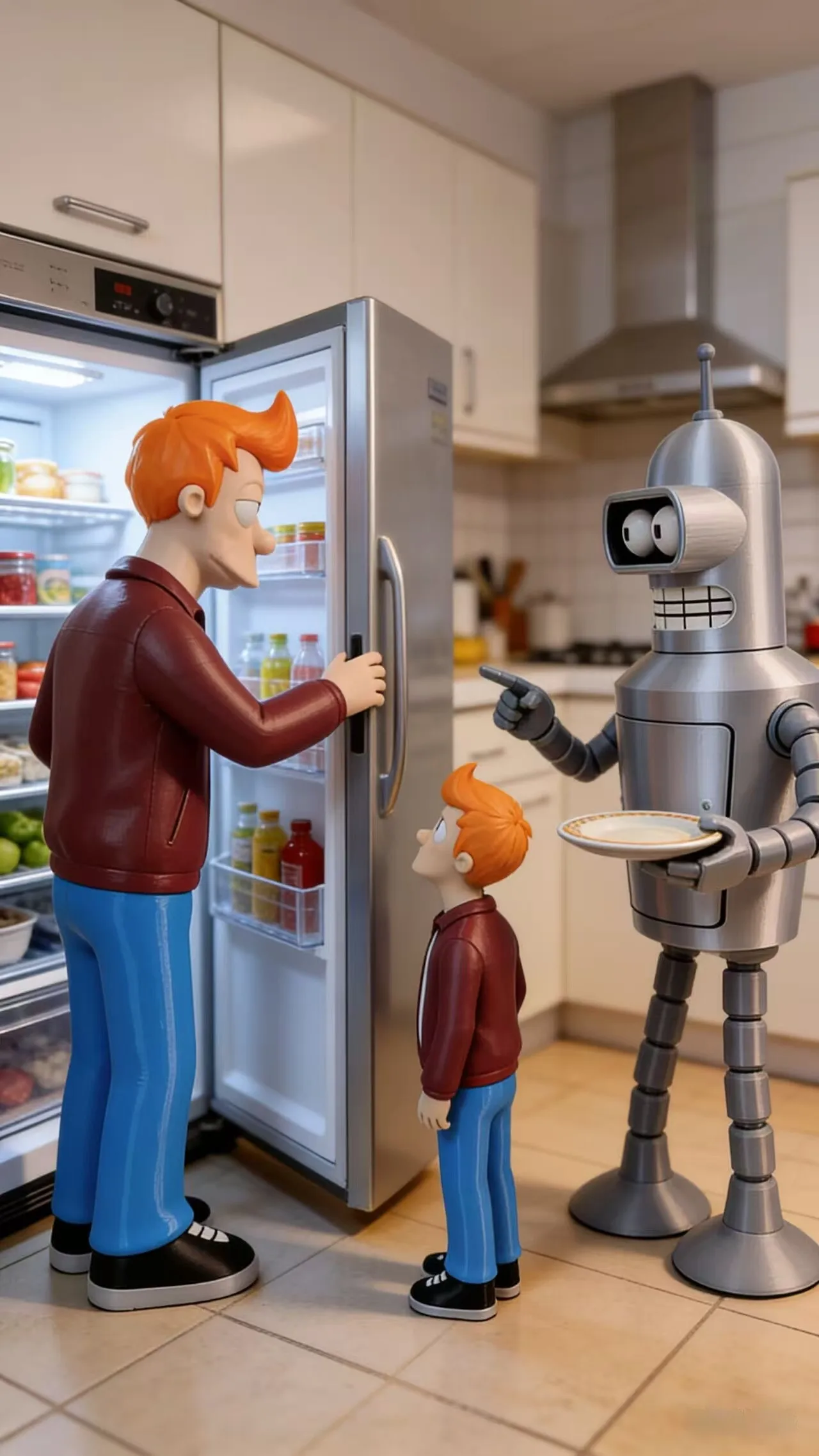 In Stock: "Futurama" Bender & Fry Action Figure with Movable Joints, Featuring Bender's Alcoholism and Fry's Adorable Clumsiness
In Stock: "Futurama" Bender & Fry Action Figure with Movable Joints, Featuring Bender's Alcoholism and Fry's Adorable Clumsiness