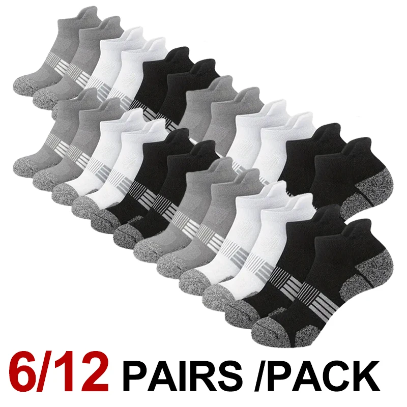 6/12 Pairs Neutral Solid Color Low-Top Sports Socks Spring Summer Sweat Absorbing Breathable Comfortable All-Season Leisure Sock
6/12 Pairs Neutral Solid Color Low-Top Sports Socks Spring Summer Sweat Absorbing Breathable Comfortable All-Season Leisure Sock