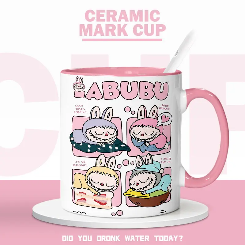 Labubu Anime Periphery Bubble Mart Creative Ceramic Cup Birthday Gift for Friends Card Love Cartoon Mug Water Cup
Labubu Anime Periphery Bubble Mart Creative Ceramic Cup Birthday Gift for Friends Card Love Cartoon Mug Water Cup