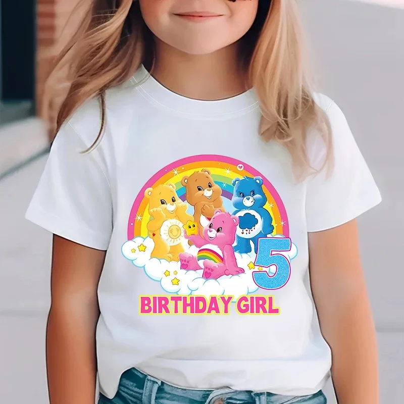 Care Bear Girl Birthday Number T Shirt Rainbow Cartoon Baby Cotton Tee Cute Short Sleeve Kids Clothes Summer Toddler Tops Gift
Care Bear Girl Birthday Number T Shirt Rainbow Cartoon Baby Cotton Tee Cute Short Sleeve Kids Clothes Summer Toddler Tops Gift