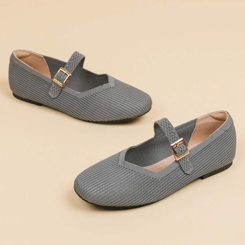 Flat Shoes Breathable Knitted Upgraded Version Flat Bottom Slip-On Women's Footwear for Daily Wear Single Shoes
Flat Shoes Breathable Knitted Upgraded Version Flat Bottom Slip-On Women's Footwear for Daily Wear Single Shoes