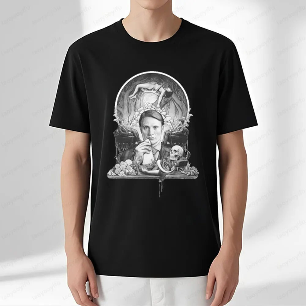 Hannibal T-Shirt TV Drama Fans Creative Design Printed Women Men Tee Tops Summer Daily Casual Round Neck Cotton Short Sleeve
Hannibal T-Shirt TV Drama Fans Creative Design Printed Women Men Tee Tops Summer Daily Casual Round Neck Cotton Short Sleeve