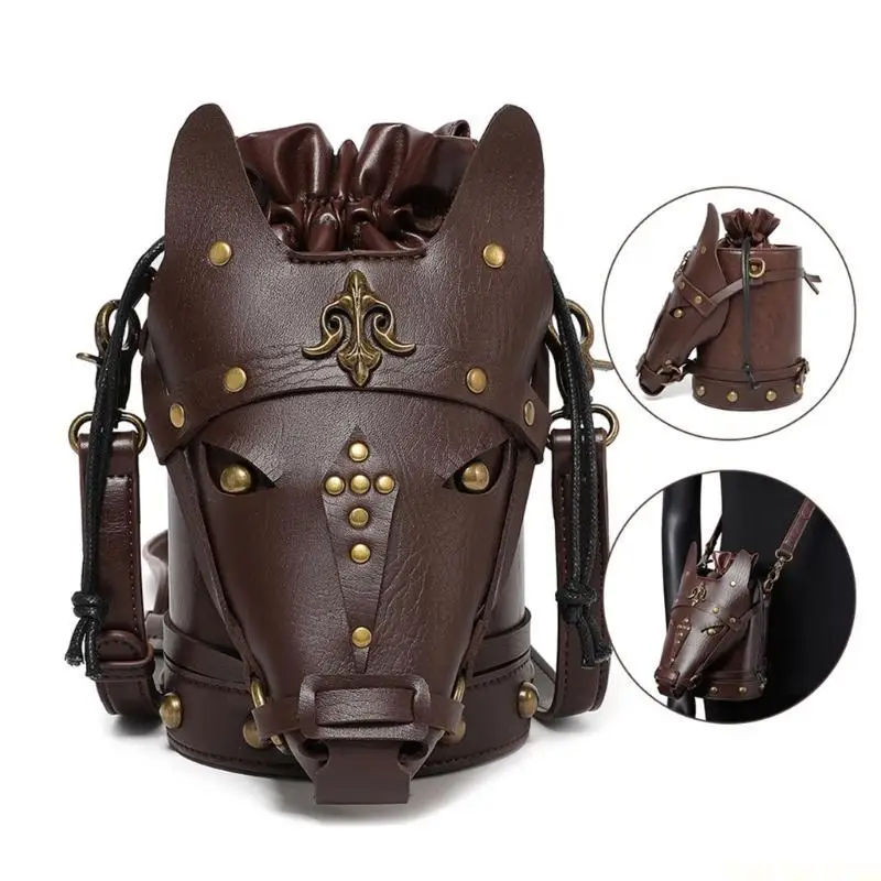 X90D Medieval Vintage PU Leather Horse Head Shoulder Crossbody Bag for Costume Party
X90D Medieval Vintage PU Leather Horse Head Shoulder Crossbody Bag for Costume Party